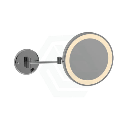 Thermogroup 250Mm Concealed Hardwired Led Makeup Mirror 3X Magnifier Chrome Round Led Mirrors