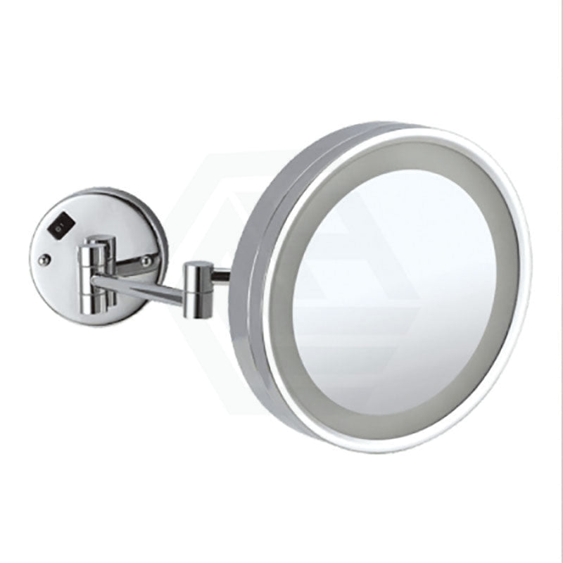 Thermogroup 250Mm Exposed Plugin Led Makeup Mirror 3X Magnifier Chrome Round Led Mirrors