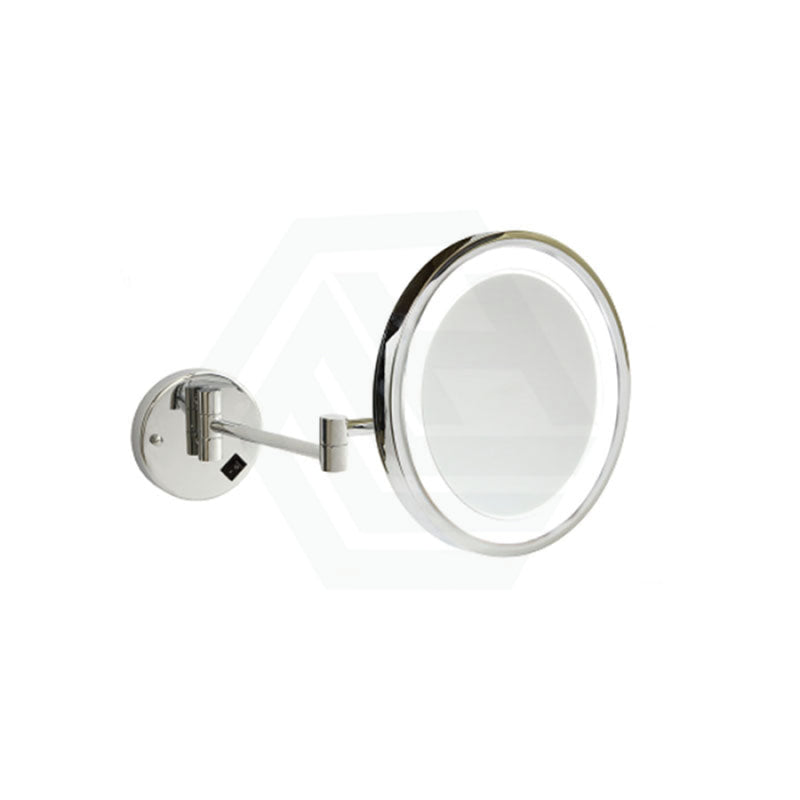 Thermogroup 250Mm Exposed Plugin Led Makeup Mirror 5X Magnifier Chrome Round Led Mirrors