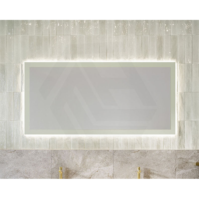 600/750/900/1200/1500mm Timberline Miami Rectangle MDF Board Framed Wall Mirror - White Satin