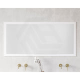 600/750/900/1200/1500mm Timberline Miami Rectangle MDF Board Framed Wall Mirror - White Satin