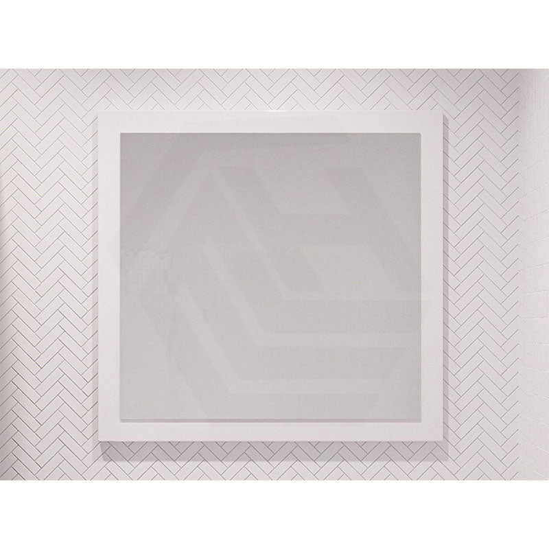 600/750/900/1200/1500mm Timberline Miami Rectangle MDF Board Framed Wall Mirror - White Satin