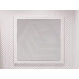 600/750/900/1200/1500mm Timberline Miami Rectangle MDF Board Framed Wall Mirror - White Satin