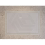 600/750/900/1200/1500mm Timberline Miami Rectangle MDF Board Framed Wall Mirror - White Satin