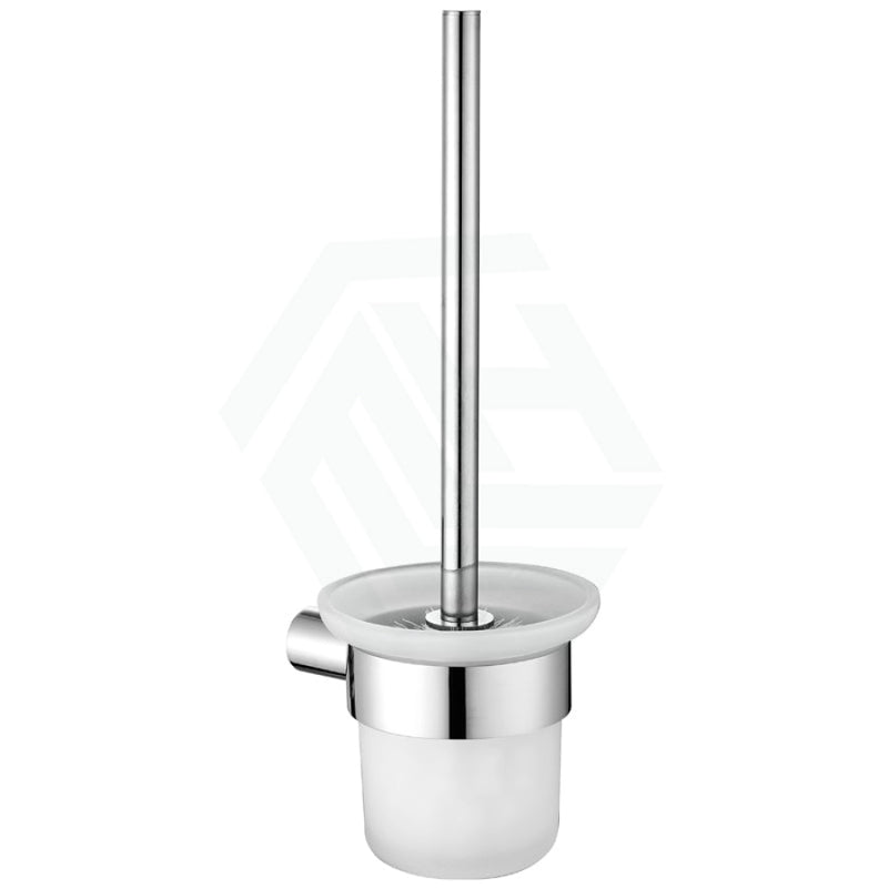 Toilet Brush With Holder Wall Mounted Chrome