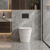 Tornado Rimless Flush Wall Faced Toilet Pan Only 580x360x420mm - Matt Black / Gloss White