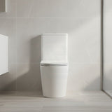 Rimless Back to Wall Toilet Suite 620x370x820mm - Gloss White