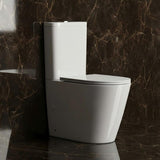 Rimless Back to Wall Toilet Suite 620x370x820mm - Gloss White