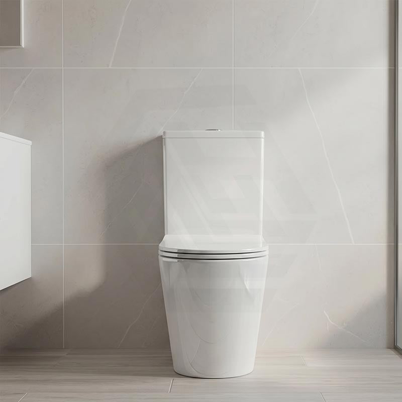 Bathroom Rimless Tornado Toilet Suite Comfort Height Back To Wall 670x360x870mm - Variant Colour