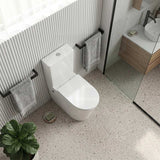 Bathroom Rimless Tornado Toilet Suite Comfort Height Back To Wall 670x360x870mm - Variant Colour