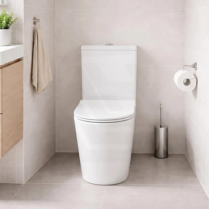 Bathroom Rimless Tornado Toilet Suite Comfort Height Back To Wall 670x360x870mm - Variant Colour