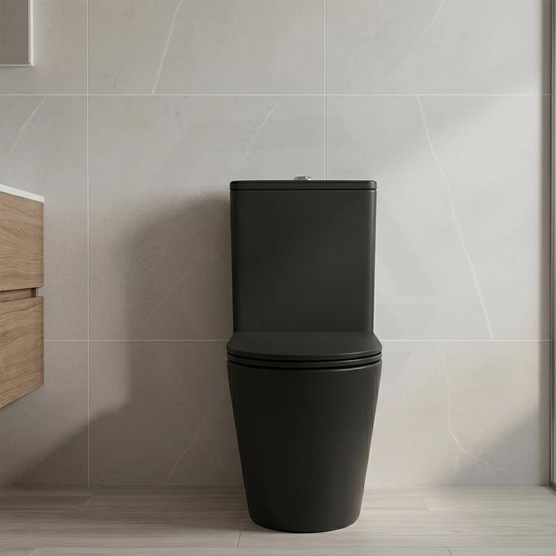 Bathroom Rimless Tornado Toilet Suite Comfort Height Back To Wall 670x360x870mm - Variant Colour