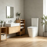 Bathroom Rimless Tornado Toilet Suite Comfort Height Back To Wall 670x360x870mm - Variant Colour