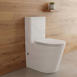Bathroom Rimless Tornado Toilet Suite Comfort Height Back To Wall 670x360x870mm - Variant Colour