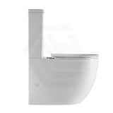 630x390x840mm Bathroom Back to Wall Rimless Tornado Toilet Suite Compact Design