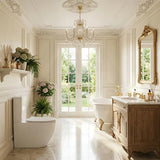 Rimless Tornado Back to Wall Toilet Suite Compact Design 630x390x840mm - Gloss White