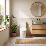 Rimless / Rimless Tornado Toilet Suite with DAELIMBATH Ultra Slim Bidet Seat - Remote or Side Panel Control