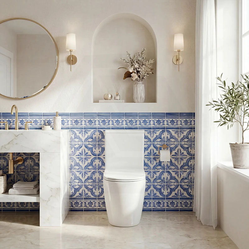 Bathroom Back To Wall Ceramic Toilet Suite Rimless Variant Colour Available 665x380x845mm