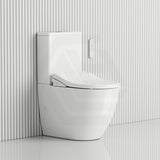 Rimless / Rimless Tornado Toilet Suite with DAELIMBATH Ultra Slim Bidet Seat - Remote or Side Panel Control