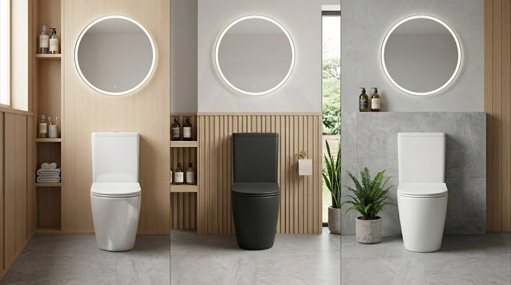 Rimless Tornado Ceramic Back to Wall Toilet Suite 665x380x845mm - Variant Colour