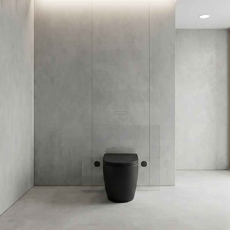 Bathroom Toilet Wall Floor Faced Pan With Tornado Rimless Flushing Technology 570x360x400mm - Variant Colour