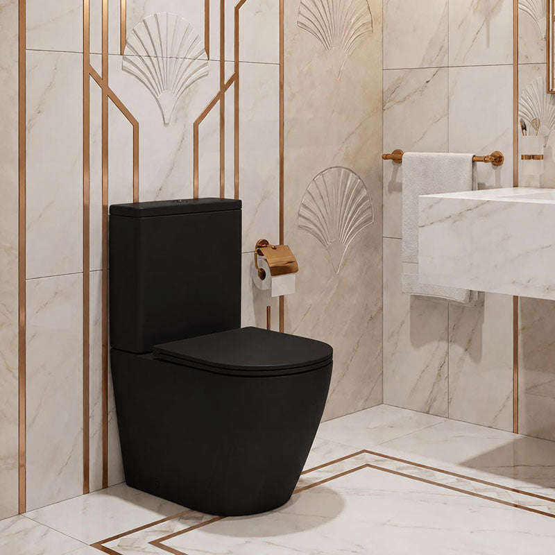 Bathroom Back To Wall Ceramic Toilet Suite Rimless Variant Colour Available 665x380x845mm