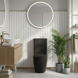 Rimless Tornado Ceramic Back to Wall Toilet Suite 665x380x845mm - Variant Colour
