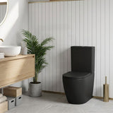 Rimless Tornado Ceramic Back to Wall Toilet Suite 665x380x845mm - Variant Colour