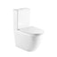 665X380X845Mm Bathroom Back To Wall Toilet Suite Matt White Rimless Flushing Ceramic Suites
