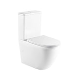 665X380X845Mm Bathroom Back To Wall Toilet Suite Matt White Rimless Flushing Ceramic Suites