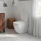 Bathroom Back To Wall Ceramic Toilet Suite Rimless Variant Colour Available 665x380x845mm
