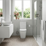 Bathroom Rimless Toilet Suite Comfort Height Back To Wall 670x360x870mm - Gloss White