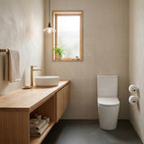 Bathroom Rimless Toilet Suite Comfort Height Back To Wall 670x360x870mm - Gloss White