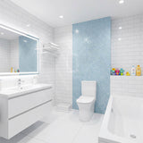 Bathroom Back To Wall Toilet Suite Rimless Slim Duraplas Seat Ceramic 665x395x850mm - Gloss White