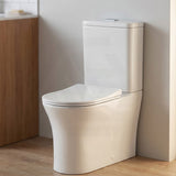 Bathroom Back To Wall Toilet Suite Rimless Slim Duraplas Seat Ceramic 665x395x850mm - Gloss White
