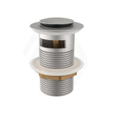 N#1(Nickel) Aquaperla 32/40mm Brushed Nickel Solid Brass Basin Pop Up Waste with Overflow