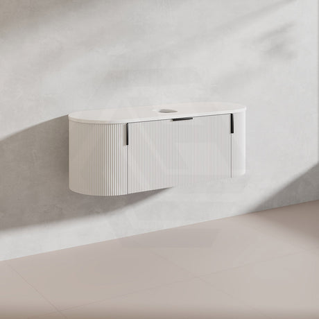 1200mm Carysil Plywood Wall Hung Floating Vanity 12 O'clock/NO Tap Hole with Center Waste Hole Stone Top In Various Color