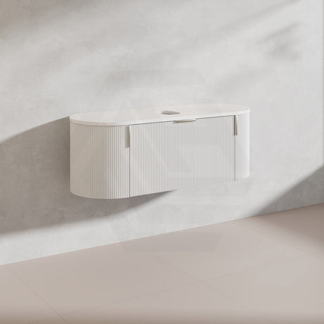 1200mm Carysil Plywood Wall Hung Floating Vanity 12 O'clock/NO Tap Hole with Center Waste Hole Stone Top In Various Color