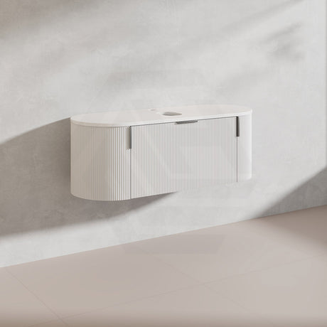 1200mm Carysil Plywood Wall Hung Floating Vanity 12 O'clock/NO Tap Hole with Center Waste Hole Stone Top In Various Color