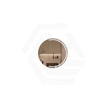 800x800x150mm Carysil Orbit Round Mirror Plywood Motion Sensor LED Shaving Cabinet Walnut