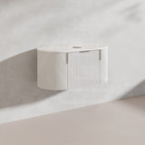 900mm Carysil Plywood Wall Hung Floating Vanity 12 O'clock/NO Tap Hole with Center Waste Hole Stone Top Brushed Gold Handle Included - Various Color