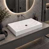 Dune Above Counter Wash Basin Sani-Quartz Composite High-end 815x465x130mm - Colours Available
