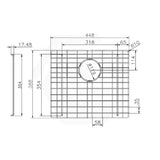 Navona Stainless Steel Sink Grids Chrome Multiple Sizes Available