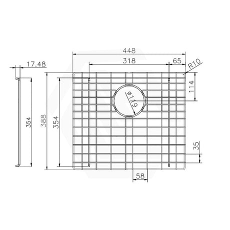 Navona Stainless Steel Sink Grids Chrome Multiple Sizes Available