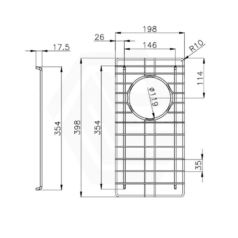 Navona Stainless Steel Sink Grids Chrome Multiple Sizes Available