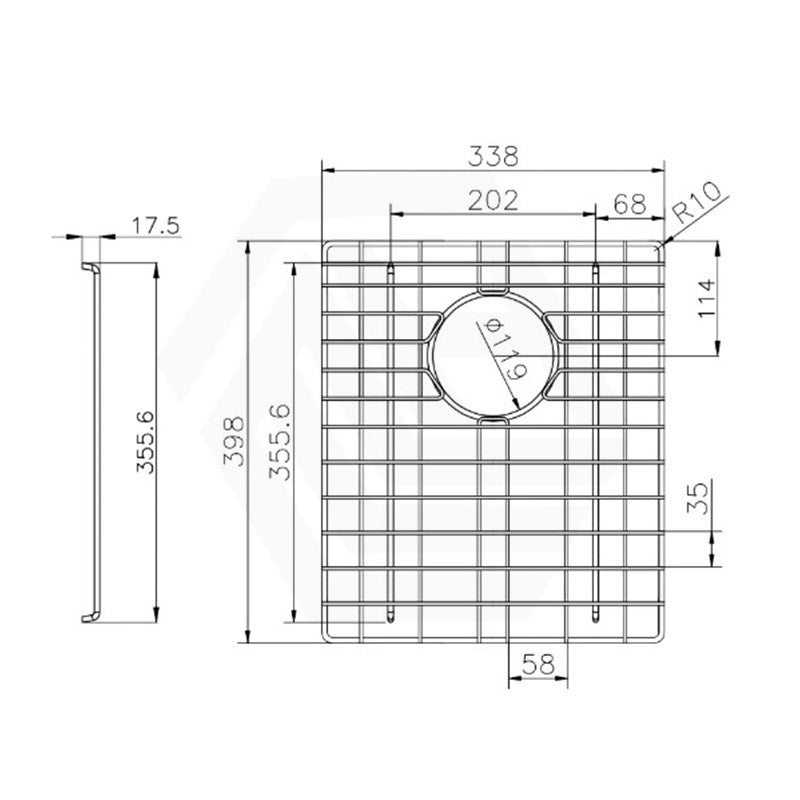 Navona Stainless Steel Sink Grids Chrome Multiple Sizes Available