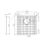 Navona Stainless Steel Sink Grids Chrome Multiple Sizes Available