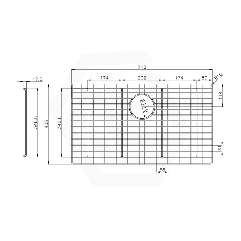 Navona Stainless Steel Sink Grids Chrome Multiple Sizes Available