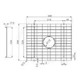 Navona Stainless Steel Sink Grids Chrome Multiple Sizes Available
