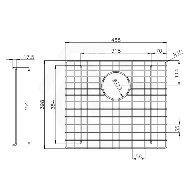 Navona Stainless Steel Sink Grids Chrome Multiple Sizes Available